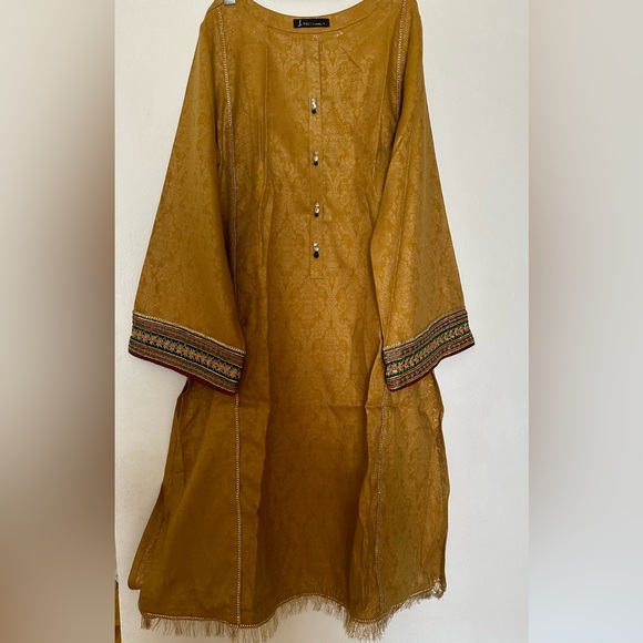 J. Pret Yellow Kurti (Size XS) - Picture 1 of 4